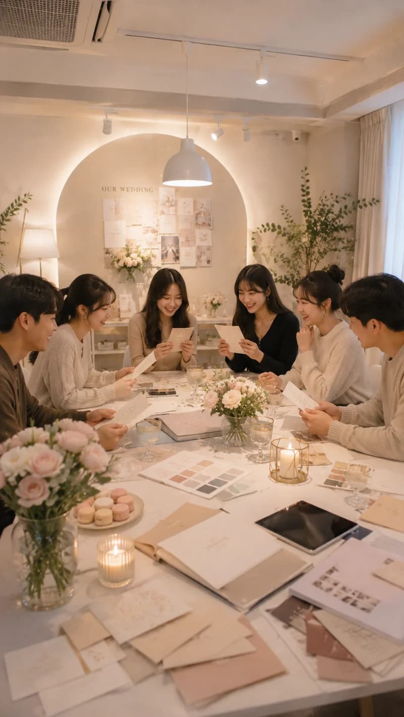 청첩장 모임 공간